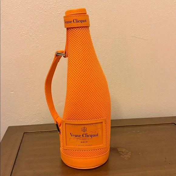 2 Veuve Clicquot Orange Champagne Bottle Covers